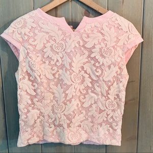 Vintage 60’s Pink Lace Blouse
